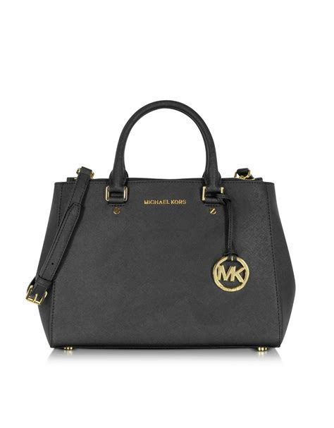 michael kors sutton leather medium satchel handbag|Women's Satchel Bags .